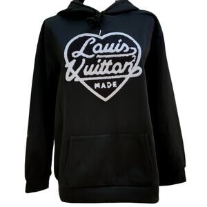 Louis Made | Black Hoodie Sweatshirt | Medium